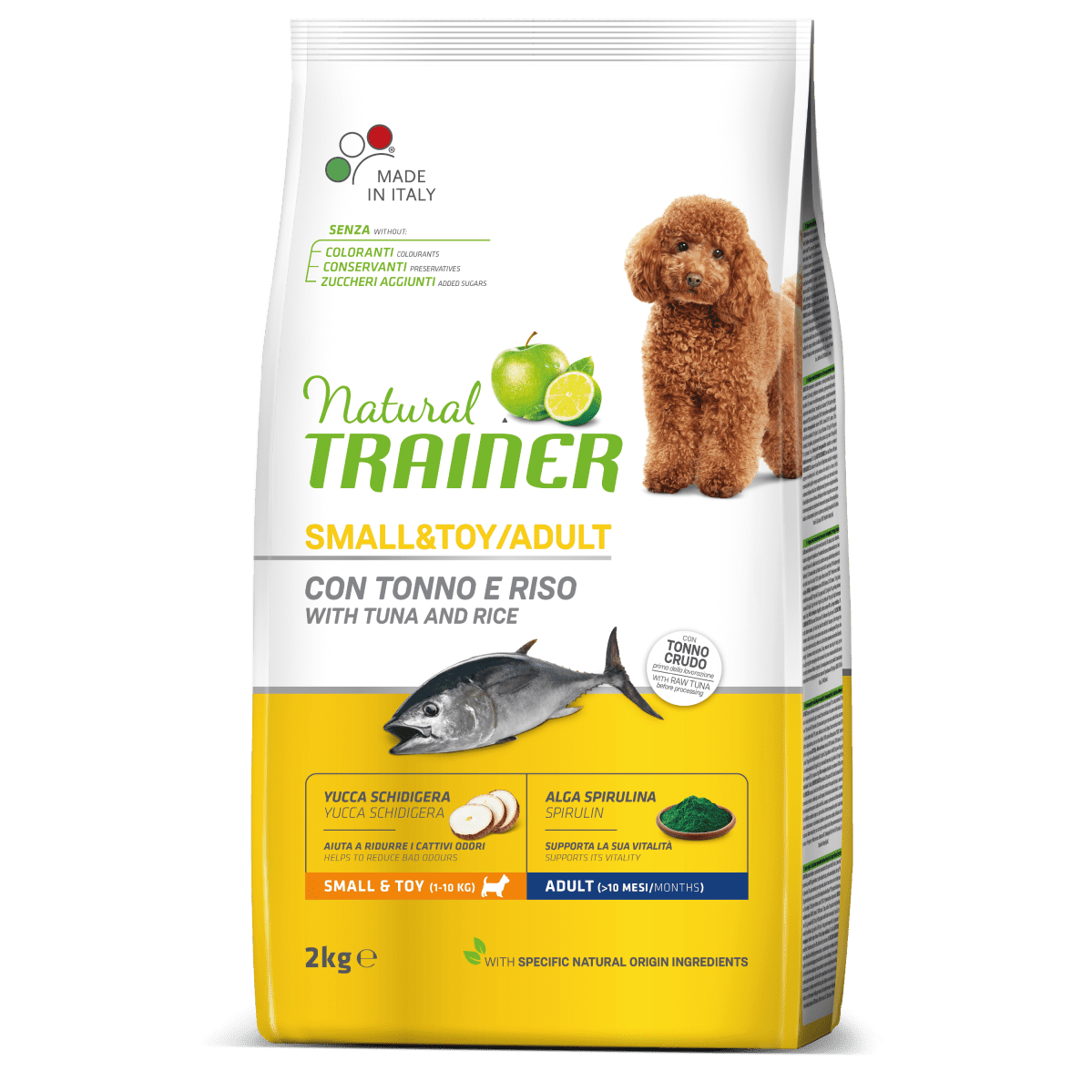 Natural Trainer Adult Mini con tonno Riso 2 Kg Natural Trainer Adult Mini con tonno Riso 2 Kg